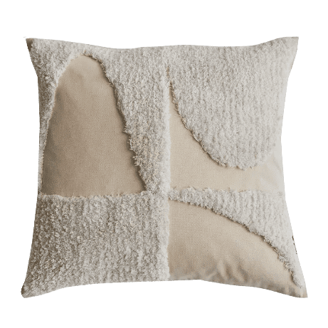 Flannelette Cushion White
